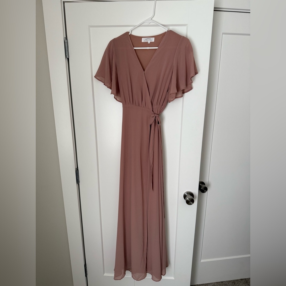 Naples Flutter Sleeve Wrap Maxi